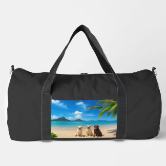 Bolso De Deporte Grande Laboratorios en isla tropical