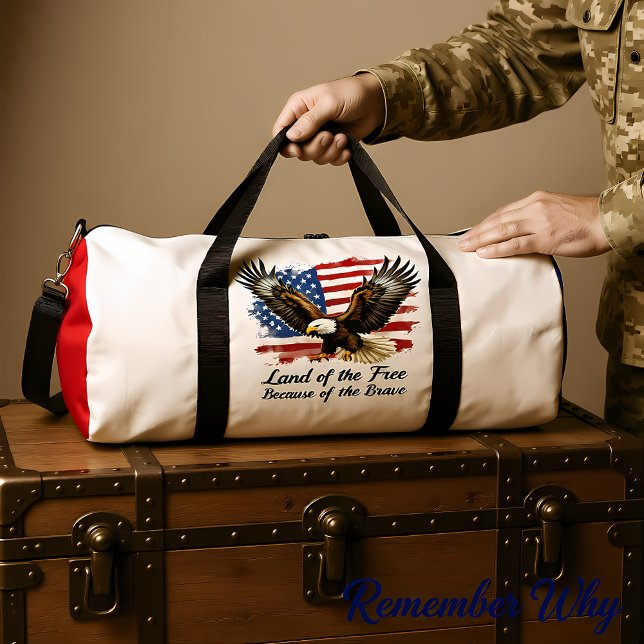 Bolso De Deporte Grande Land Free Because Brave Eagle (Subido por el creador)