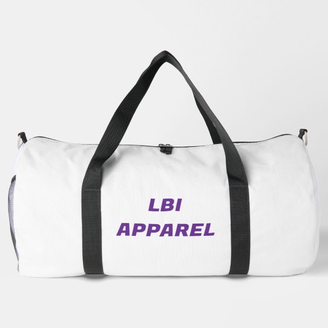 BOLSO DE DEPORTE GRANDE LBI APPAREL TRADEMARKED DUFFLE BEACH BAG (Reverso)