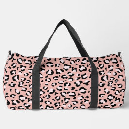 Bolso De Deporte Grande Leopard Print, Leopard Spots, Pink Leopard
