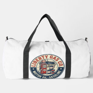 Bolso De Deporte Grande Liberty Gas Co Patriótica Estación de Servicio Pat