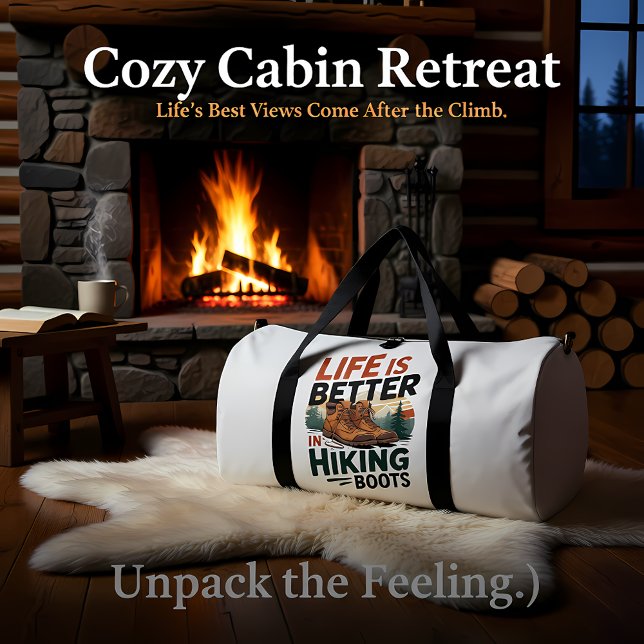 Bolso De Deporte Grande Life Better In Hiking Boots (Subido por el creador)