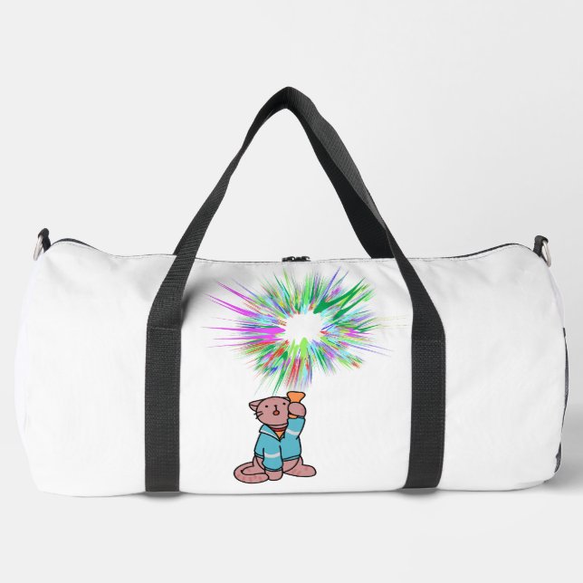 Bolso De Deporte Grande linterna de gato (Anverso)