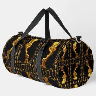 Bolso De Deporte Grande Liquid Gold Negro Monocromo Achempong Cristiano
