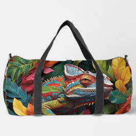 Bolso De Deporte Grande Lizard Leaves & Colour