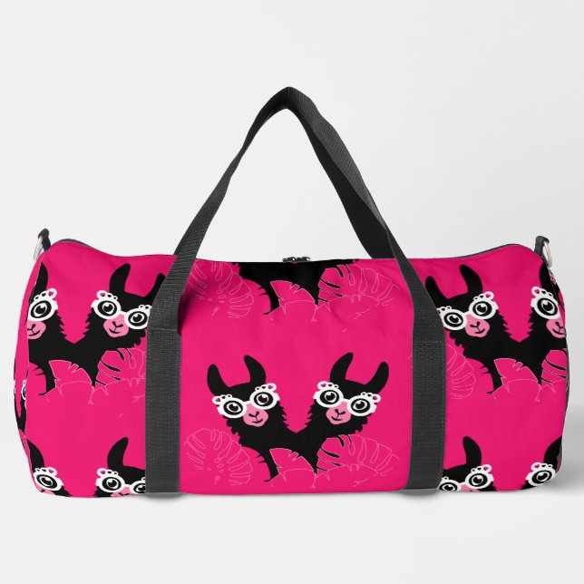 Bolso De Deporte Grande Llama Sisters (Anverso)