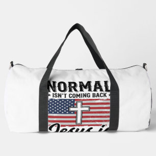 Bolso De Deporte Grande Lo normal no volverá Camiseta del Apocalipsis de J