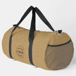 Bolso De Deporte Grande Logotipo personalizado en patrón de arpillera de y