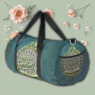 Bolso De Deporte Grande Los caminos dorados creen en ti mismo.