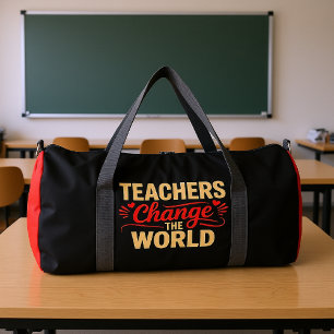Bolso De Deporte Grande Los maestros cambian el mundo