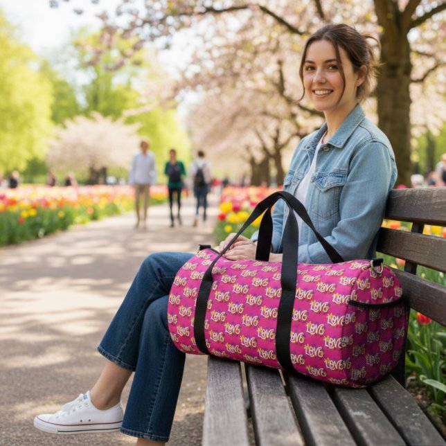 Bolso De Deporte Grande LOVE Duffle Bag (Subido por el creador)