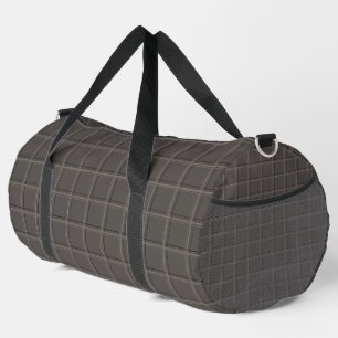 Bolso De Deporte Grande Lujo Plaid de Cuadros con Ventana de Carbón Calien