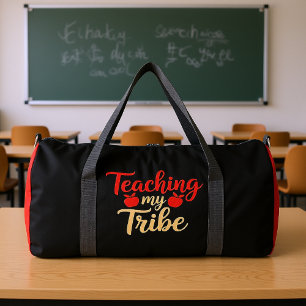 Bolso De Deporte Grande Maestra de mi Tribu Apple Teacher