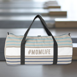 Bolso De Deporte Grande Mami turquesa azul y beige