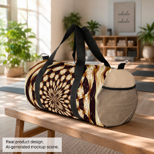 Bolso De Deporte Grande Mandalala decorativa flor de caleidoscopio de marf