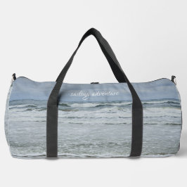 Bolso De Deporte Grande Mar majestuoso con olas bajo cielos tormentosos