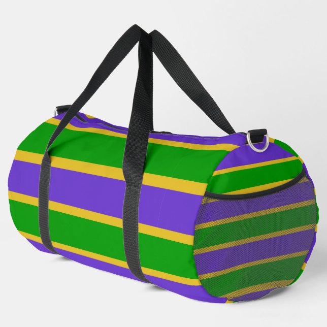 Bolso De Deporte Grande Mardi Gras Stripes (Esquina derecha)