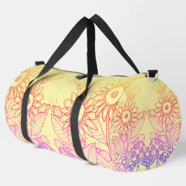 Bolso De Deporte Grande Mariposa Arcoiris Ombre y Ladybugs