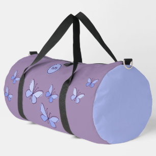 Bolso De Deporte Grande Mariposa azul morada Kaleidoscope Violeta Grande
