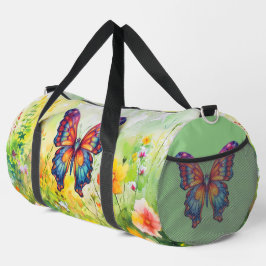 Bolso De Deporte Grande Mariposa Azul Naranja Alas