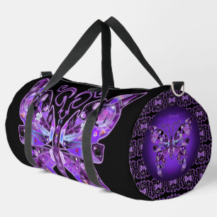 Bolso De Deporte Grande Mariposa morada 31