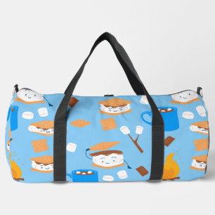 Bolso De Deporte Grande marshmallow de hoguera de chocolate olor azul