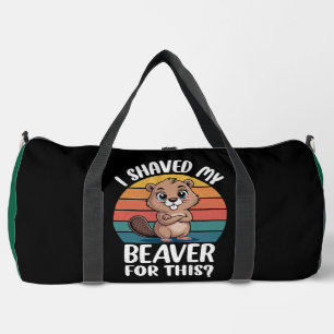 Bolso De Deporte Grande Me afeité a mi castor