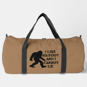 Bolso De Deporte Grande Me gusta Bigfoot y no puedo mentir