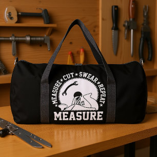 Bolso De Deporte Grande Medir Cortar Jurar Repetir