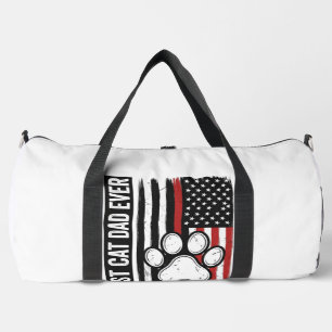Bolso De Deporte Grande Mejor diseño de bandera de pata patriótica para pa