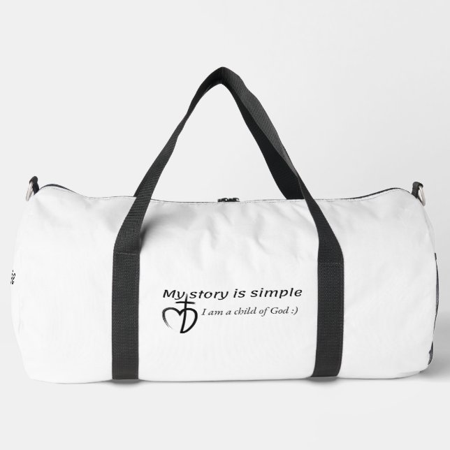 Bolso De Deporte Grande Mi historia es simple (Anverso)