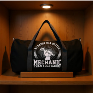BOLSO DE DEPORTE GRANDE MI PAPÁ ES UN MECÁNICO MEJOR QUE TU PAPÁ
