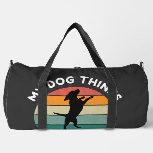 Bolso De Deporte Grande Mi perro piensa que soy un gran trato - Diseño div
