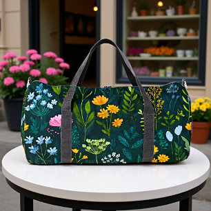 Bolso De Deporte Grande Midnight Bloom Floral & Foliage