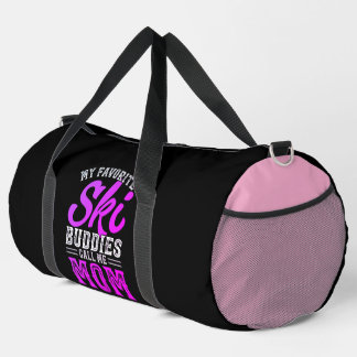 Bolso De Deporte Grande Mis compañeros favoritos de esquí me llaman mamá