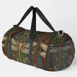 Bolso De Deporte Grande Moda botánica de libélula vintage