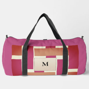 Bolso De Deporte Grande Moda Monograma Patrón de banda femenina