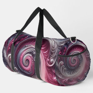 Bolso De Deporte Grande Moderno abstracto simple con tonos rosados y morad