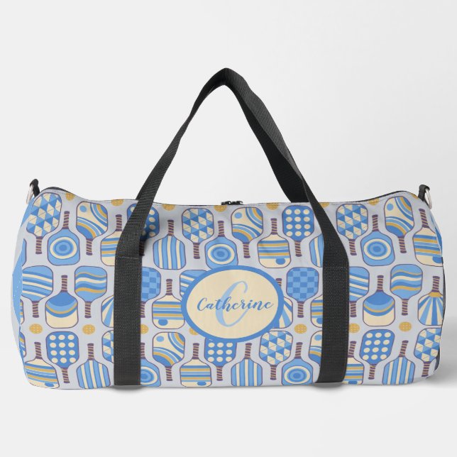 Bolso De Deporte Grande Monograma de baloncesto azul (Anverso)