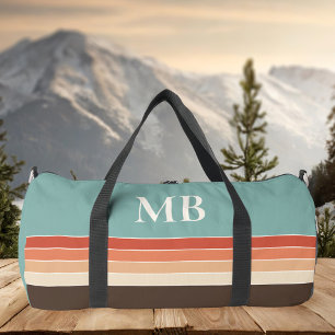 Bolso De Deporte Grande Monograma de bandas retro