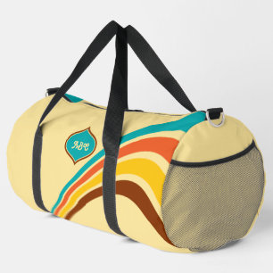 Bolso De Deporte Grande Monograma de bandas retro de los años 1970