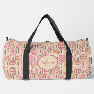 Bolso De Deporte Grande Monograma de bolas rosadas