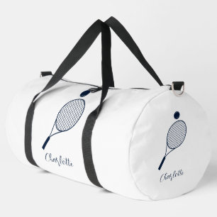 Bolso De Deporte Grande Monograma de jugador de tenis con guión elegante p