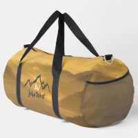 Monograma de montañas personalizables de amanecer 