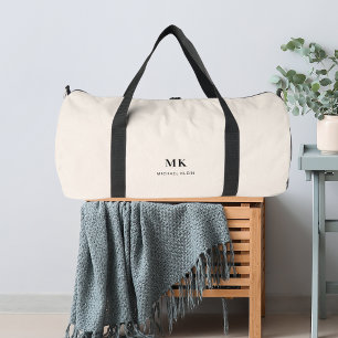 Bolso De Deporte Grande Monograma de nombre beige