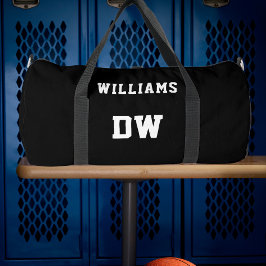 Bolso De Deporte Grande Monograma de nombre personalizado minimalista núme