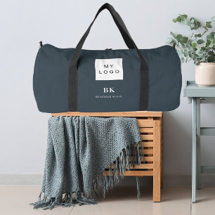 Bolso De Deporte Grande Monograma del logotipo del negocio de carbón veget
