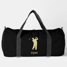 Bolso De Deporte Grande Monograma dorado Silhouette Golfer