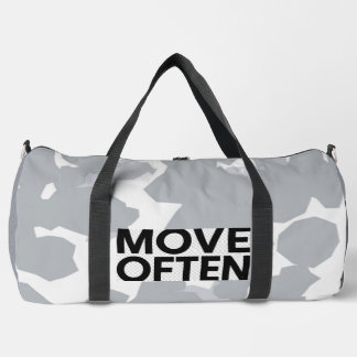 Bolso De Deporte Grande "Mueve a Menudo Camuflaje Duffel"