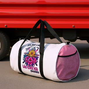 Bolso De Deporte Grande Mujer Ama a Su Héroe Bombero